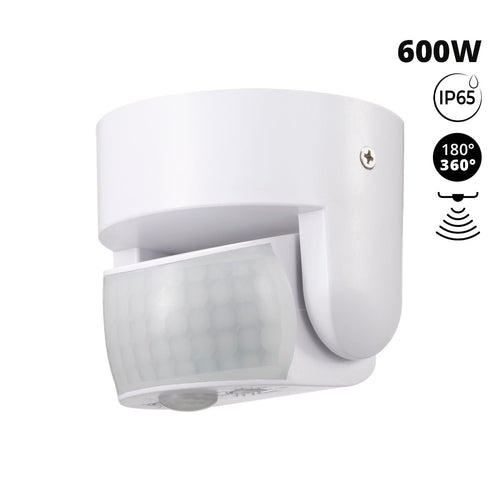 Czujnik ruchu PIR - 3 w 1 - 180°/360° - 600 W - IP65