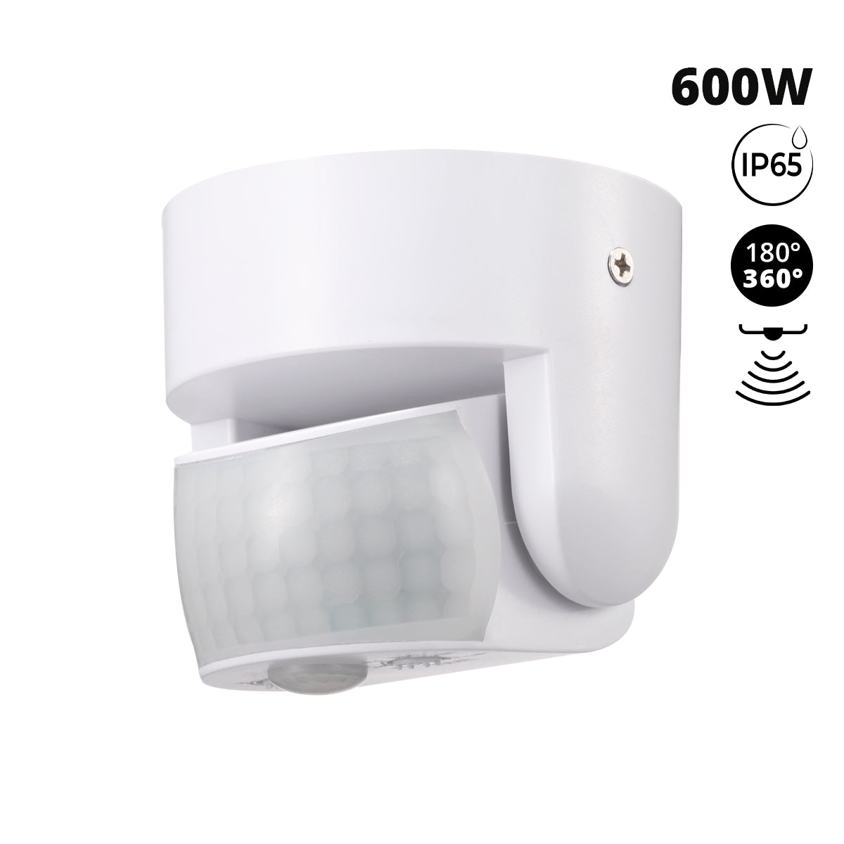 Sensor de movimiento PIR - 3 en 1 - 180°/360° - 600W - IP65