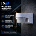 Czujnik ruchu PIR montowany na ścianie - 240° - 1000W - IP65 3