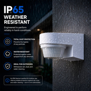 Sensor de movimiento PIR de pared - 240° - 1000W - IP65 (2)