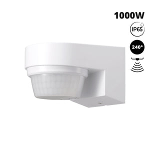Sensor de movimiento PIR de pared - 240° - 1000W - IP65