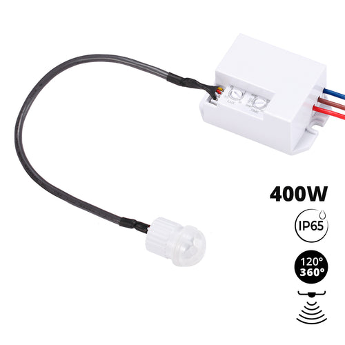 PIR-bewegingssensor - Opbouw - 120°/360° - 400W - IP65