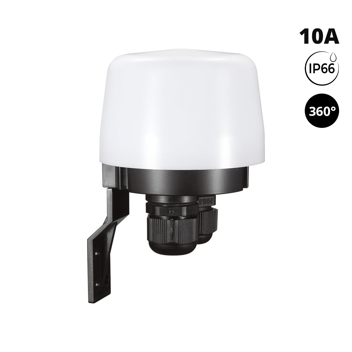 Sensor crepuscular de pared - 360º - 10A - IP66