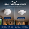 Sensor de movimiento PIR - 2 en 1 - 360º - 1000W - IP44 3