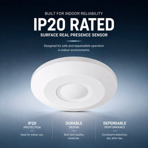 Sensor de presencia por microondas - Superficie - 360º - 1000W - IP20 - Barcelona Led-Control y regulación