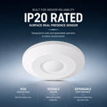 Sensor de presencia por microondas - Superficie - 360º - 1000W - IP20 4