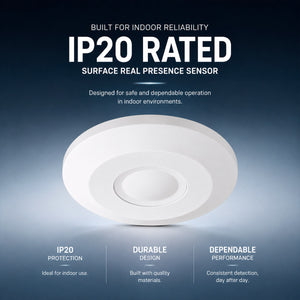 Sensor de presencia por microondas - Superficie - 360º - 1000W - IP20 (3)