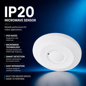 Sensor de movimiento por microondas - Superficie - 360º - 1000W - IP20 (3)