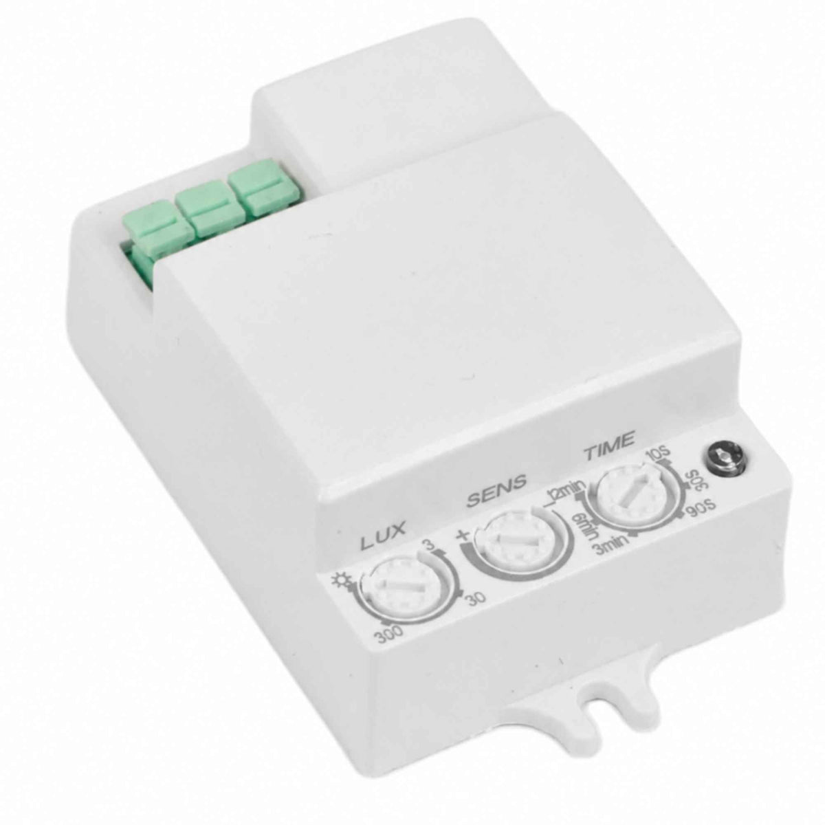 Sensor de movimiento microondas con conexión lateral - Superficie - 180°/ 360º - 300W - IP20