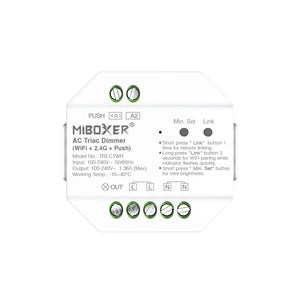 Dimmer TRIAC (WiFi + 2.4G + PUSH) - 300W - Mi Boxer - TRI-C1WR