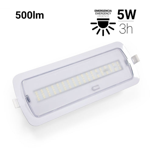 Luz de emergência LED - 500lm - 3h de autonomia
