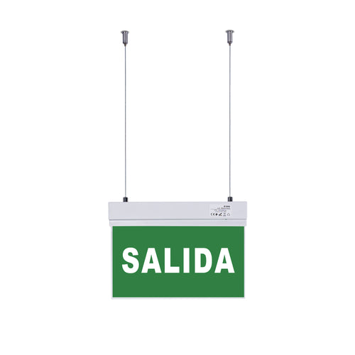 Hanging permanent emergency light with