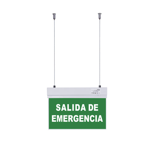 Hanging permanent emergency light with