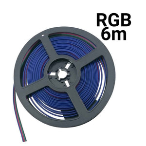 Cable conector para iluminación LED - Monocolor - RGB - CCT - RGBW - RGB+CCT - 12-24V - 6 metros (9)