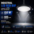 Campana LED industriale UFO - CCT - 150W - 90º - 100lm/w - IP65 4