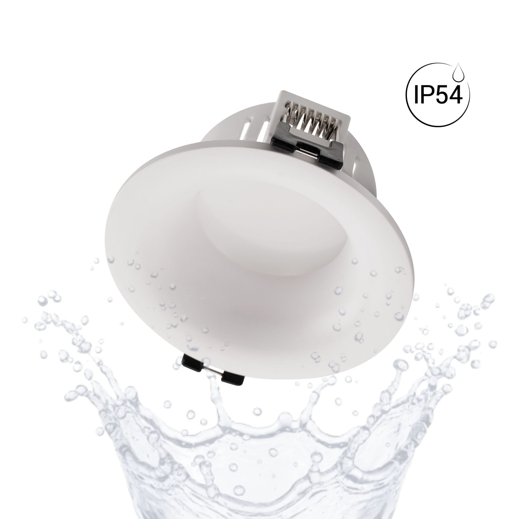 Aro downlight empotrable para bombilla GU10 / MR16 - Ø86mm - Corte Ø70-75mm