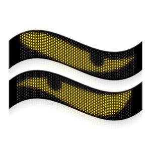 Display LED flexible doble - 12 x 59,5 cm - USB + Bluetooth + mando a distancia - Barcelona Led-Signage