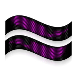 Display LED flexible doble - 12 x 59,5 cm - USB + Bluetooth + mando a distancia - Barcelona Led-Signage