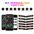 Doppeltes flexibles LED-Display – 12 x 59,5 cm – USB + Bluetooth + Fernbedienung 5