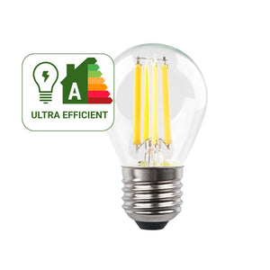 Bombilla LED filamento esférica - E27 G45 - 3.8W - Transparente (5)