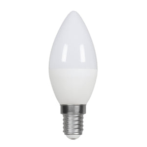 Bombilla vela LED E14 C37 4.5W — Opal | Disponible en luz cálida, neutra y fría - Barcelona Led-