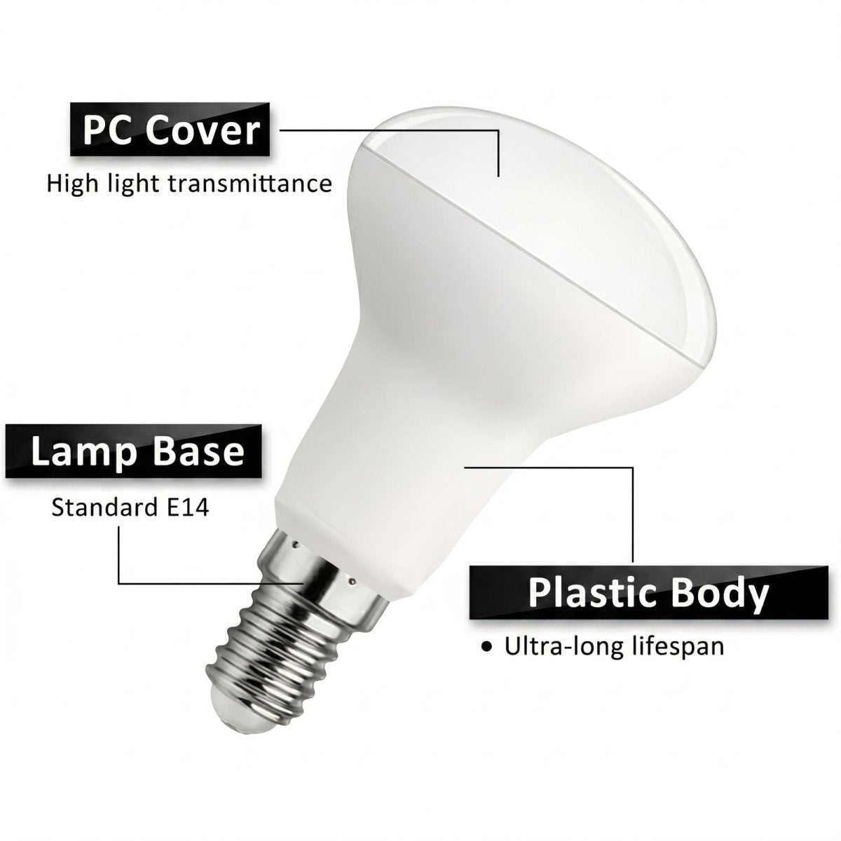 Bombilla LED reflectora - E14 R50 - 5W (1)