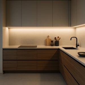 Perfil tira LED empotrable con difusor - 28x10mm - Tira LED ≤15mm - 2 metros - 0,6mm (5)