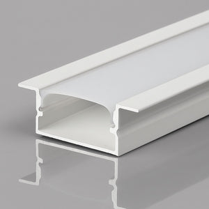 Perfil tira LED empotrable con difusor - 28x10mm - Tira LED ≤15mm - 2 metros (1)