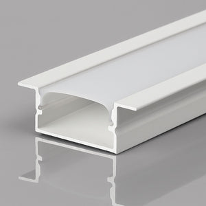 Perfil tira LED empotrable con difusor - 28x10mm - Tira LED ≤15mm - 2 metros - 0,6mm (1)