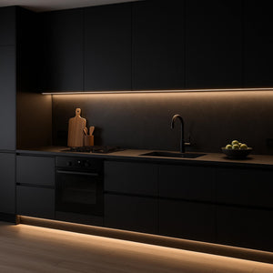 Perfil tira LED empotrable con difusor - 28x10mm - Tira LED ≤15mm - 2 metros - 0,6mm (4)