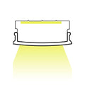 Oberflächen-LED-Streifenprofil mit Diffusor - 20 x 10 mm - LED-Streifen ≤ 15 mm - 2 Meter - 0,65 mm - 21 g/m 5
