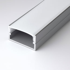 Perfil tira LED de superficie con difusor - 20x10mm - Tira LED ≤15mm - 2 metros - 0.65mm - 21g/m (3)