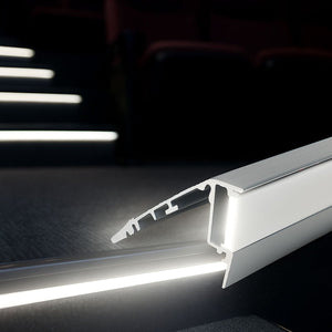 Perfil tira LED para escaleras - 54mm - Con difusor - 2 metros (1)