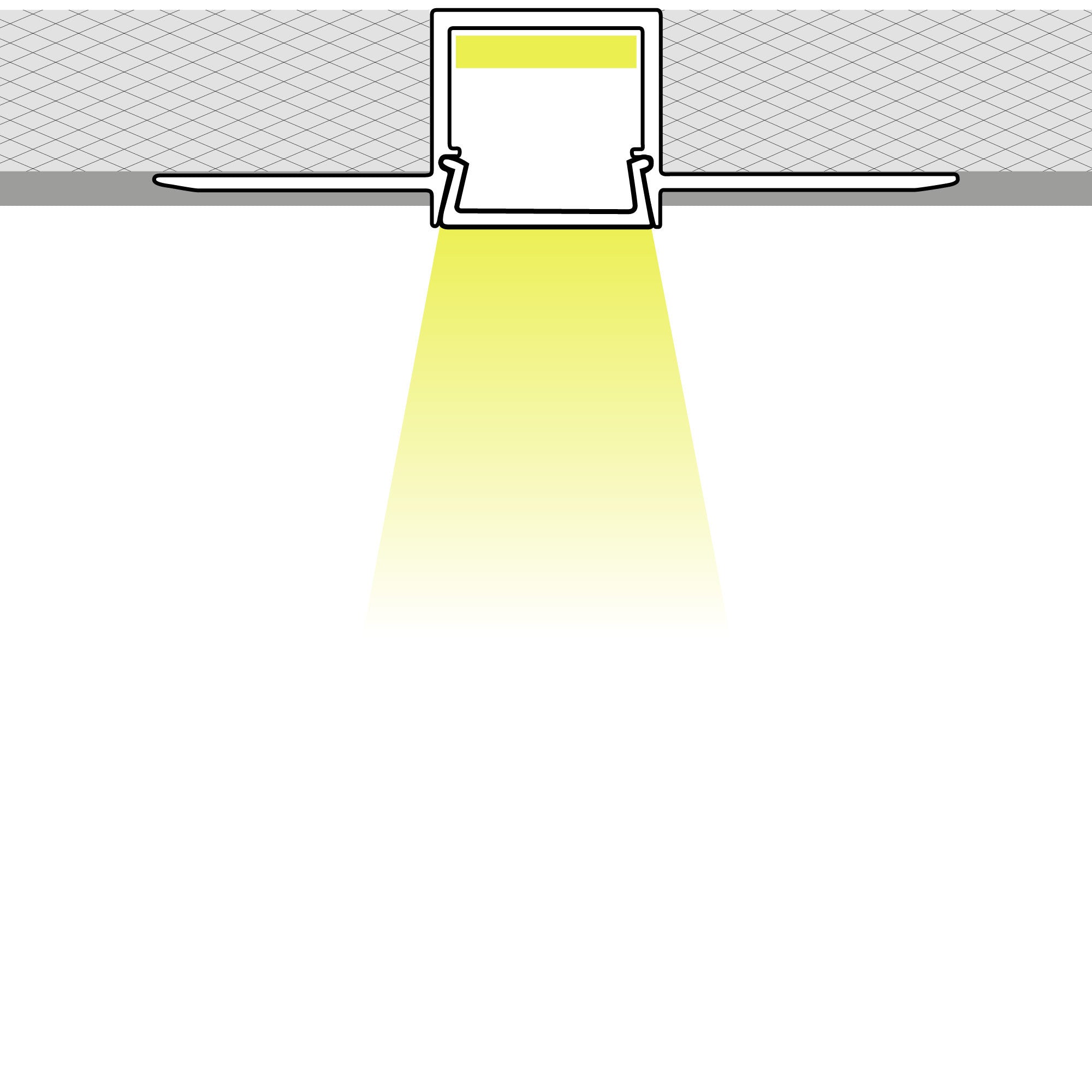 Perfil tira LED integración / trimless - 49x11,5mm - Con difusor - 2 metros (1)