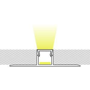 Perfil tira LED integración / trimless con difusor - 55x11,5mm - 2 metros - 1.2mm (1)