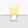 Profilo a scomparsa / trimless per striscia LED - 9x12mm - Con diffusore - 2 metri 2