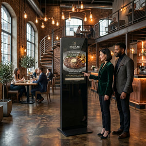 Tótem Publicitario Digital No Tactil 32" Full HD - Android 13 – Cartelería Vertical para Interior (1)