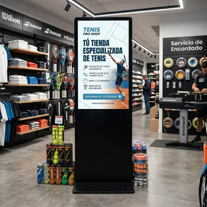 Tótem Publicitario Digital Táctil 43" Full HD - Android 13 – Cartelería Vertical para Interior - Barcelona Led-