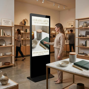 Tótem Publicitario Digital Táctil 55" Full HD - Android 9 - Cartelería Vertical para Interior (2)