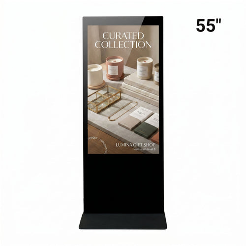 55 inch Full HD digitale reclamezuil zonder touchscreen - Android 9 - Verticale reclame voor binnen