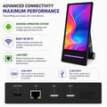 Écran publicitaire portable d'intérieur 43 pouces avec roulettes et batterie - Écran LCD Full HD 5