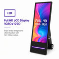 Écran publicitaire portable d'intérieur 43 pouces avec roulettes et batterie - Écran LCD Full HD 4