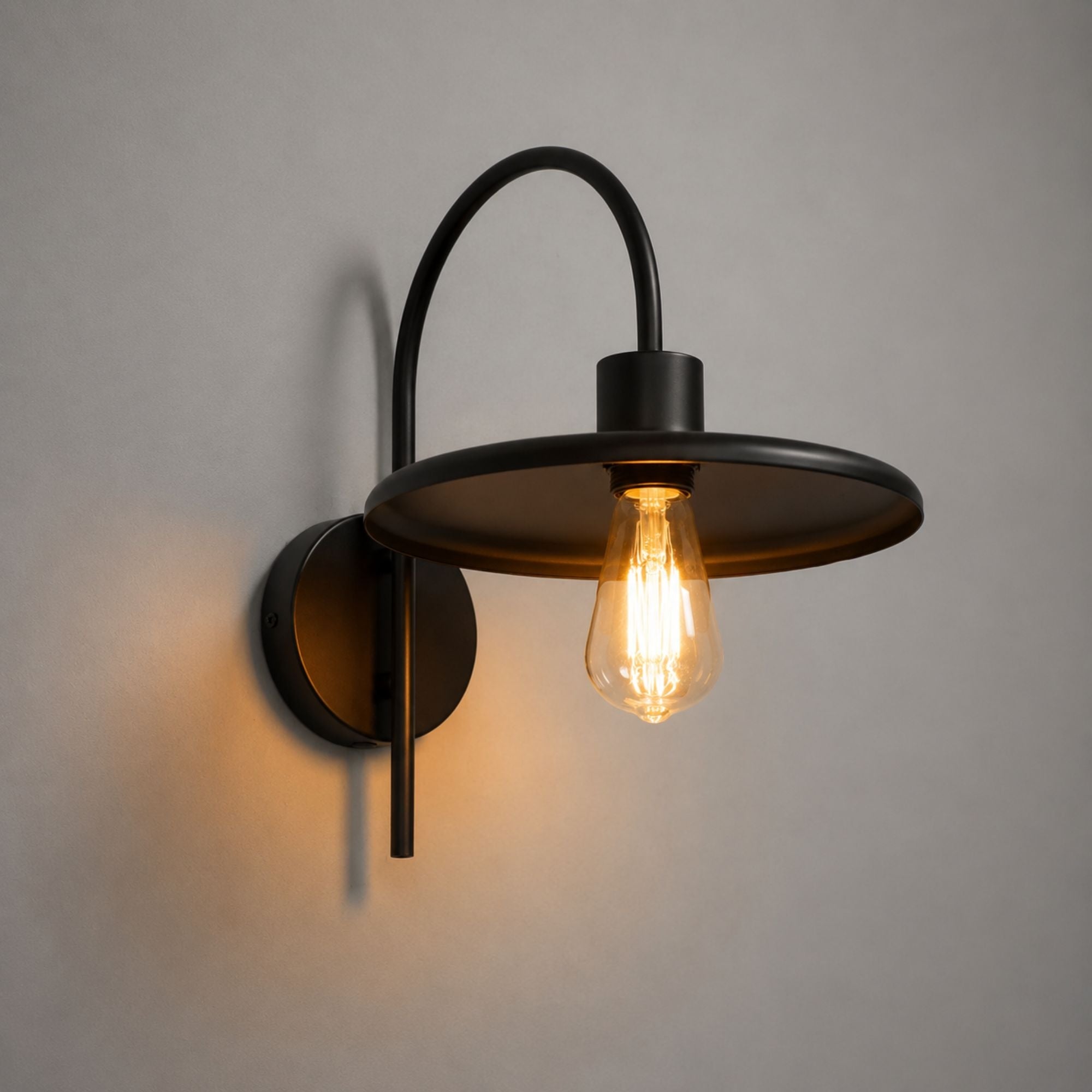 Aplique de pared de diseño "Hook" - E27 (2)