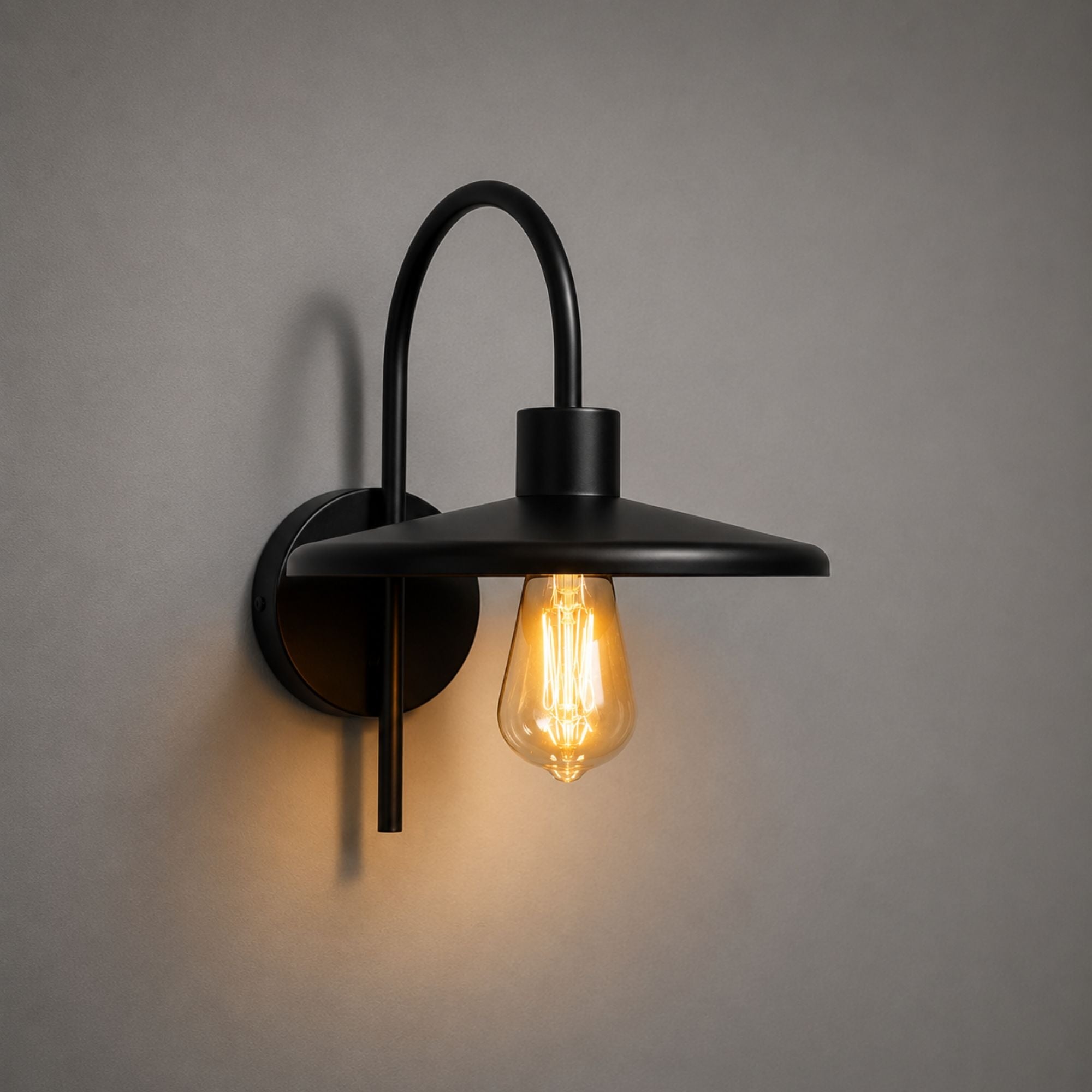 Aplique de pared de diseño "Hook" - E27 (1)