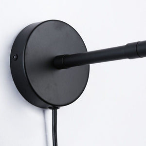 Aplique de pared escandinavo orientable 330° con interruptor y enchufe - Barcelona Led-Decoración