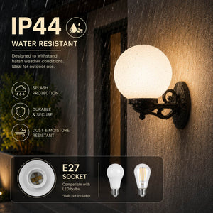 Aplique de pared exterior globo "NAUTA" - E27 - IP44 (1)