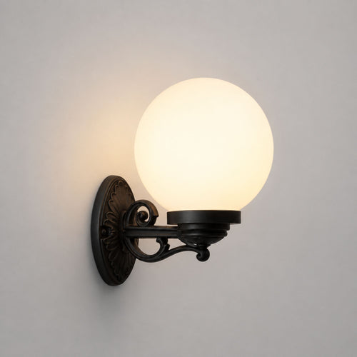 Luminária de parede externa globo