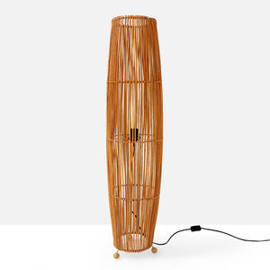 Lámpara de pie de Ratán "LINNEA" - E27 - Barcelona Led-Decoración