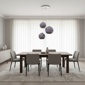 Lámpara colgante cristal triple "KADNIS" - 3 x E27 - Barcelona Led-Decoración