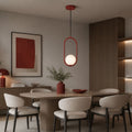 Crystal ball pendant light